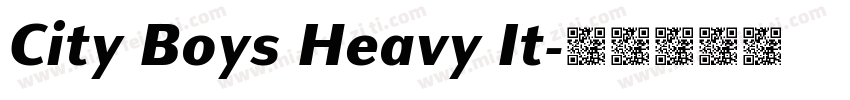 City Boys Heavy It字体转换